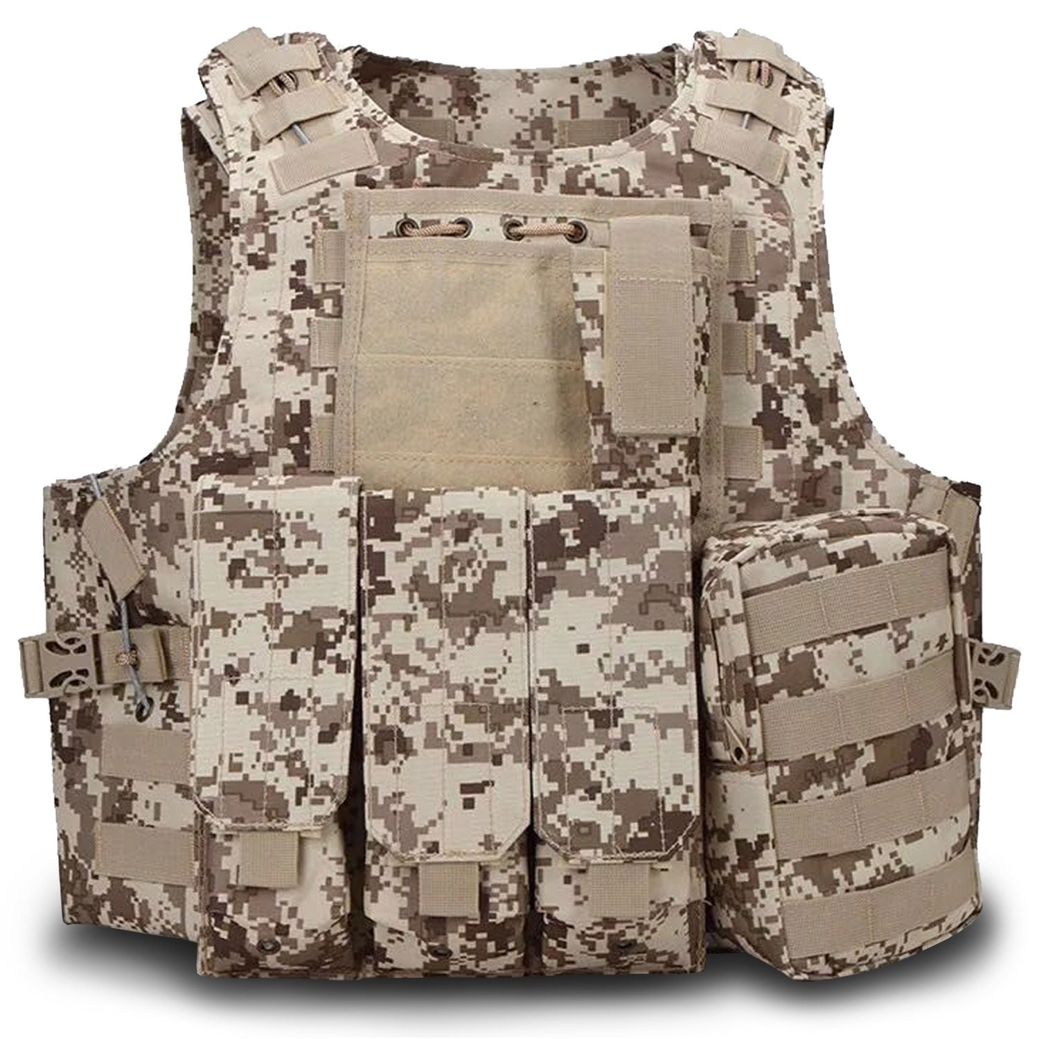 military tactical plate carrier vest desert acu 1