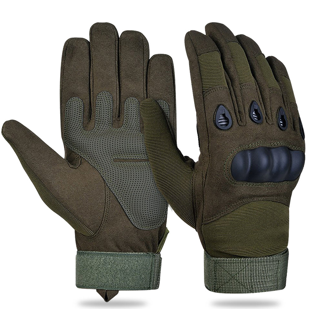 tactical knuckle glove full green 1 1