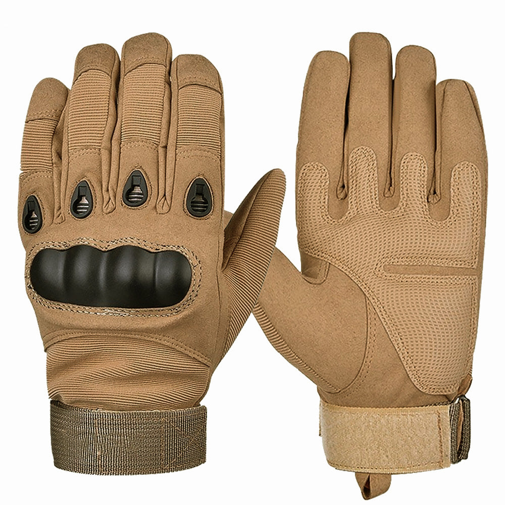 tactical knuckle glove full khaki 1 1