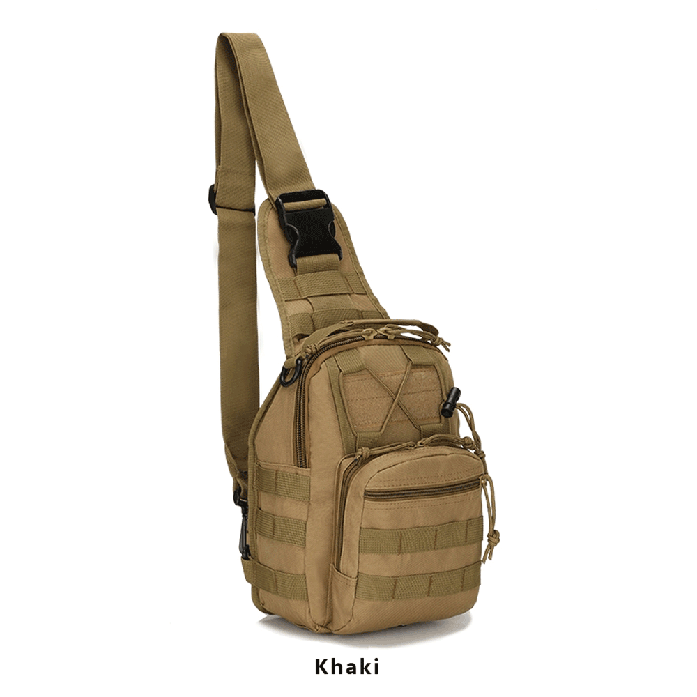 tactical sling bag color khaki 1