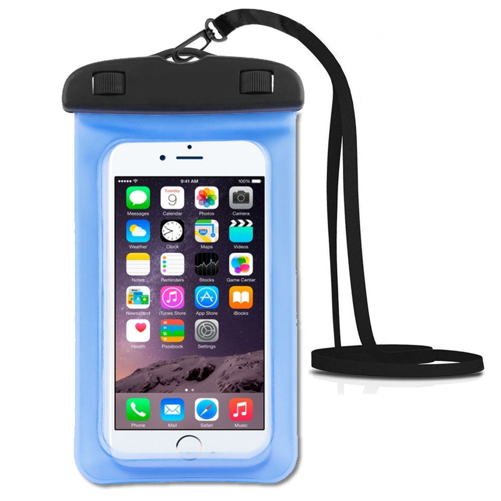 waterproof phone bag blue 1